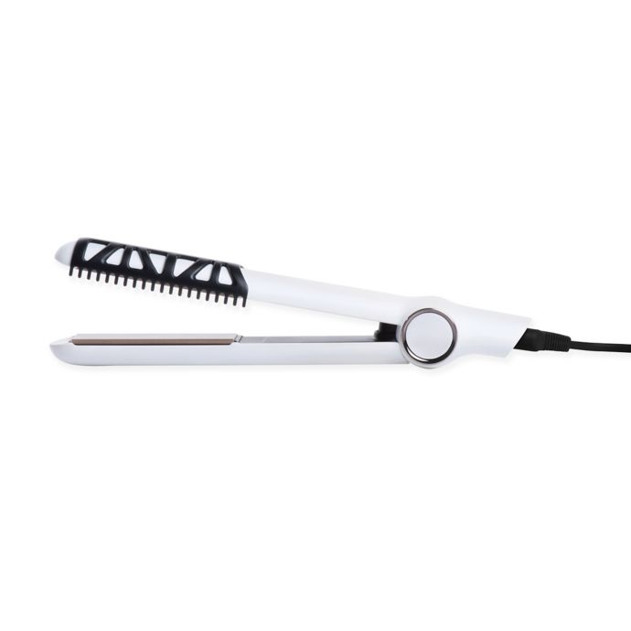 Instyler Cerasilk 1 Inch Woven Ceramic Styling Iron In White Bed