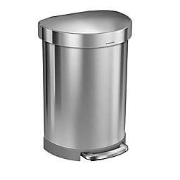 simplehuman®  Semi-Round 60-Liter Step-On Trash Can with Liner Rim