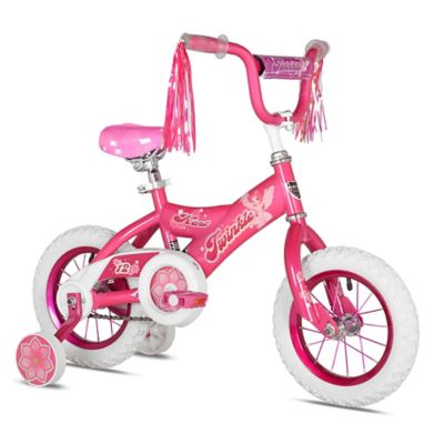 little girl pink bicycle