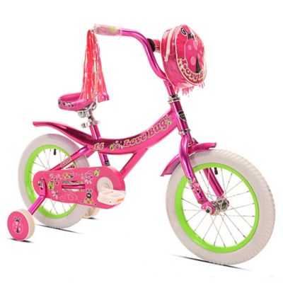 little girl pink bicycle