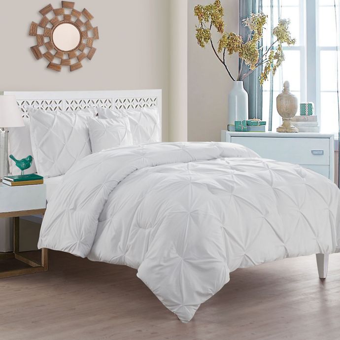 Vcny Home Carmen Comforter Set In White Bed Bath Beyond