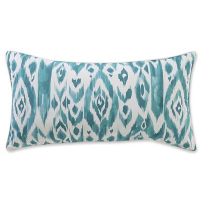 teal and white throw pillows