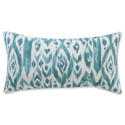 teal and white throw pillows