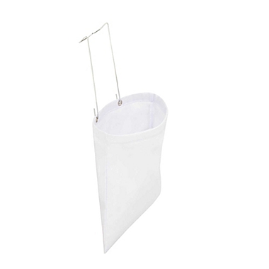 Honey-Can-Do&reg; Hanging Cotton Clothespin Bag in White. View a larger version of this product image.