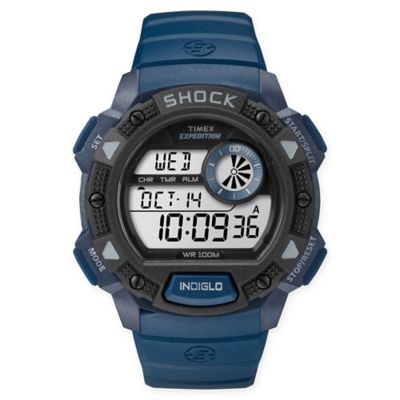 expedition base shock 45mm resin strap watch