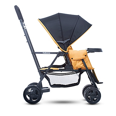 Joovy&reg; Caboose Graphite Stand-On Tandem Stroller in Amber. View a larger version of this product image.