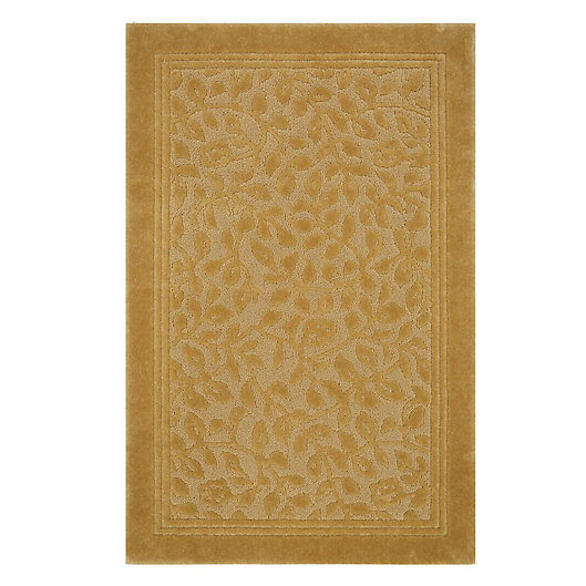 Alternate image 1 for Mohawk Home Wellington 2-Foot 6-Inch x 4-Foot 2-Inch Bath Rug in Gold
