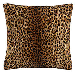 Skyline Cheetah Square Throw Pillow in Earth