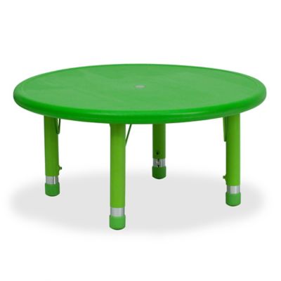 kids round activity table