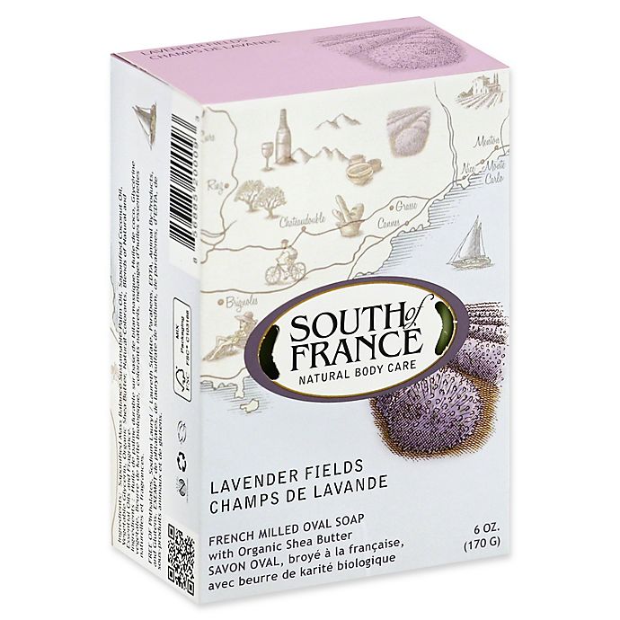 South of France 6 oz. French Milled Oval Bar Soap in Lavender Fields | Bed Bath &amp; Beyond