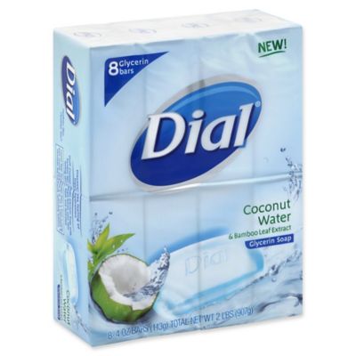 Dial&reg; 8-Count 4 oz. Coconut Water Glycerin Bar Soap with Bamboo Leaf Extract