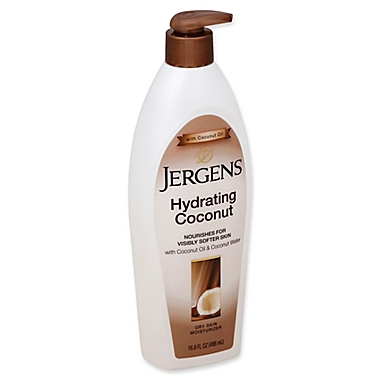 Jergens&reg; 16.8 fl. oz. Hydrating Coconut Moisturizer for Dry Skin. View a larger version of this product image.