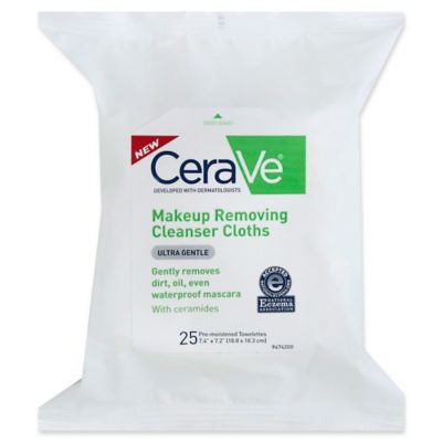CeraVe&reg; 25-Count Ultra Gentle Makeup Removing Cleanser Cloths