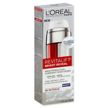 L'Oréal&reg; Revitalift&reg; Bright Reveal 1 fl. oz. Brightening Dual Overnight Moisturizer. View a larger version of this product image.