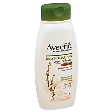 Aveeno&reg; Active Naturals&reg; 18 fl. oz. Daily Moisturizing Yogurt Body Wash in Vanilla and Oats. View a larger version of this product image.