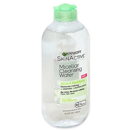 Alternate image 1 for Garnier® SkinActive™ 13.5 fl. oz. All-in-1 Mattifying Micellar Cleansing Water