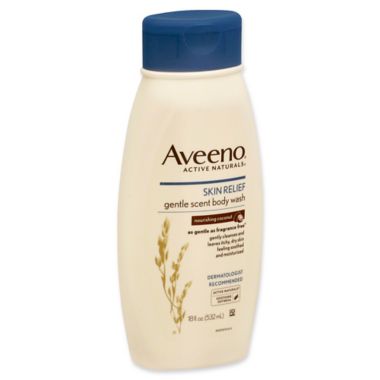 Aveeno&reg; Active Naturals&reg; 18 fl. oz. Skin Relief Gentle Scent Body Wash in Nourishing Coconut. View a larger version of this product image.