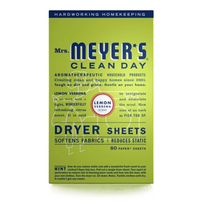 Mrs. Meyer&#39;s&reg; Clean Day Lemon Verbena 80-Count Dryer Sheets
