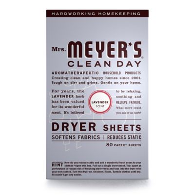 Mrs. Meyer&#39;s&reg; Clean Day Lavender 80-Count Dryer Sheets