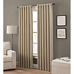 Grayson 63-Inch Rod Pocket/Back Tab Window Curtain Panel in Taupe (Single)