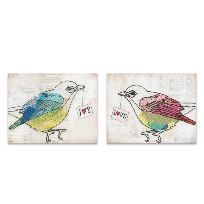 Love Birds Canvas Wall Art | Bed Bath & Beyond