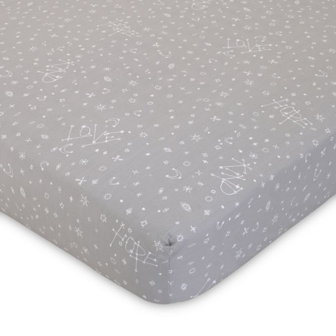 Ed Ellen Degeneres Starry Night Starburst Fitted Crib Sheet