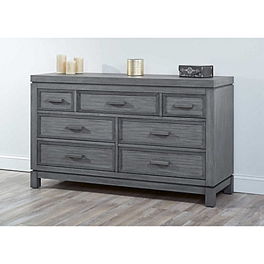 Soho Baby Manchester 7-Drawer Dresser in Rustic Grey. View a larger version of this product image.