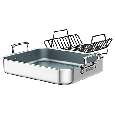 ZWILLING&reg; Ceramic Stainless Steel Roasting Pan in Silver. View a larger version of this product image.