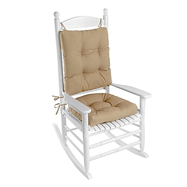 Klear Vu Husk Easy Care 2-Piece Rocking Chair Pad Set in Tan. View a larger version of this product image.