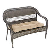 Klear Vu Husk Easy Care Outdoor Bench Cushion in Tan