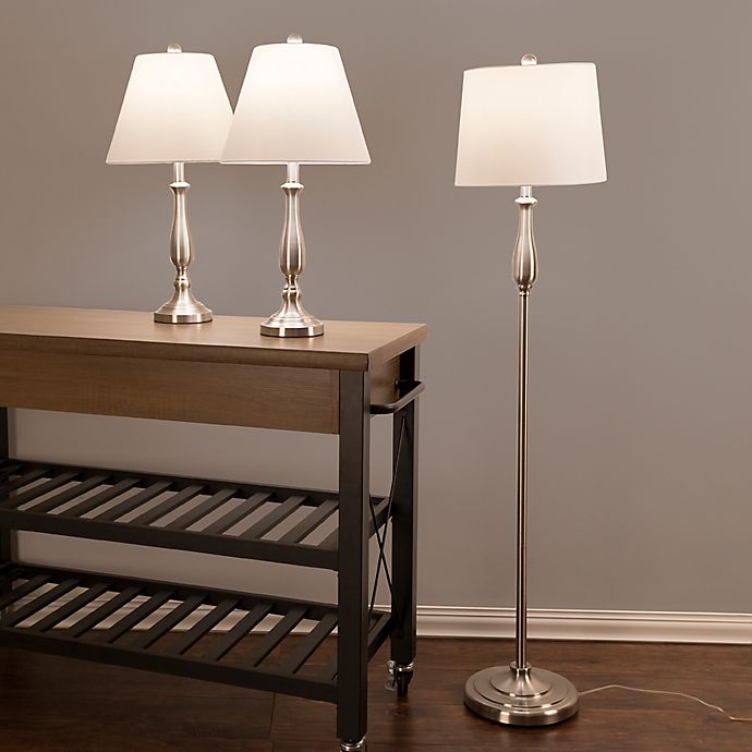 Stainless Table And Floor Lamp Set, Floor Lamp Set Canada