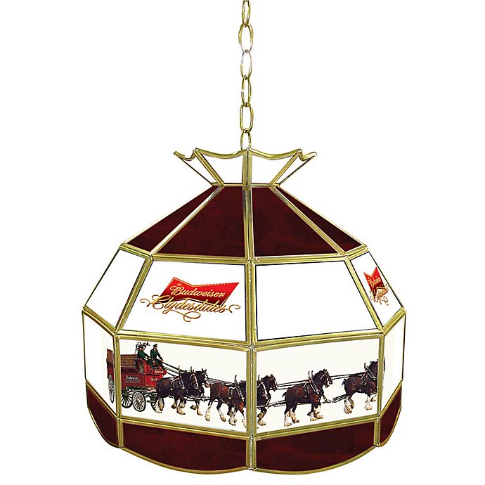 Bow Tie Budweiser 16 Inch Handmade Stained Glass Lamp