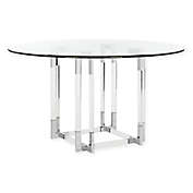 Safavieh Couture Koryn Dining Table in Silver