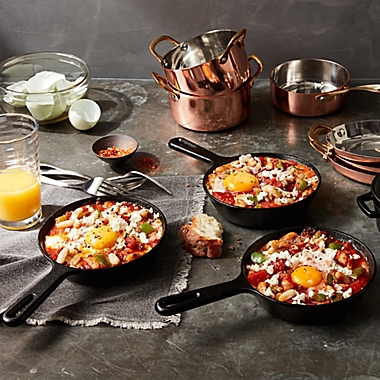 Artisanal Kitchen Supply&reg; Pre-Seasoned Cast Iron 5.75-Inch Mini Skillet in Black. View a larger version of this product image.