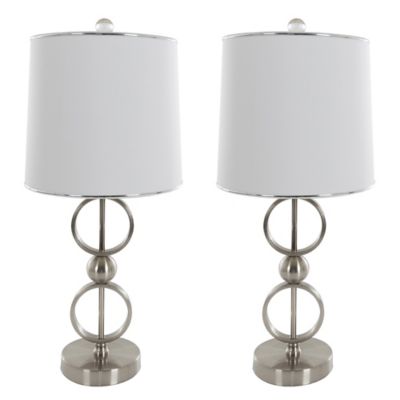 modern silver table lamp