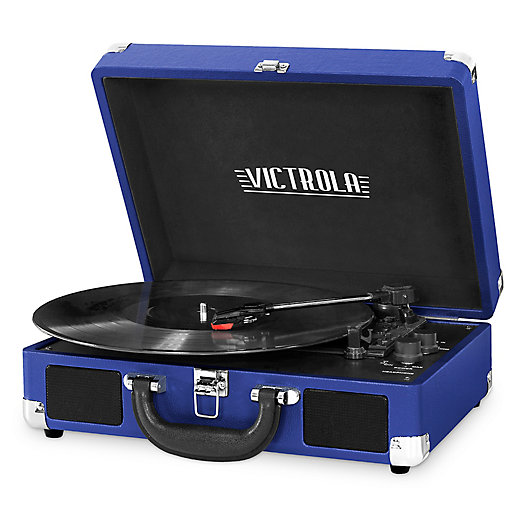Alternate image 1 for Victrola™ 3-Speed Bluetooth® Portable Suitcase Record Player