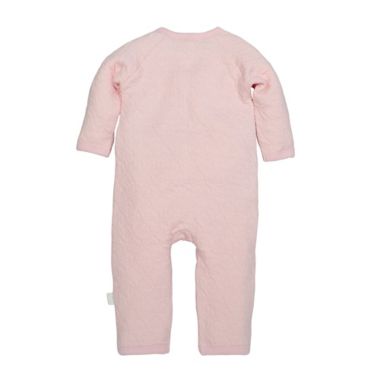Burt's Bees Baby® Newborn Organic Cotton Quilted Coverall in Pink | Bed Bath & Beyond
