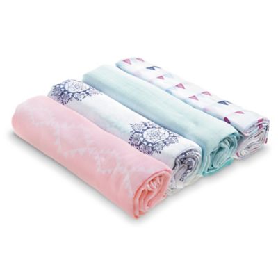 aden and anais girl swaddle blankets