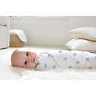 Alternate image 1 for aden + anais&trade; essentials Dapper 4-Pack Cotton Muslin Swaddles in Blue