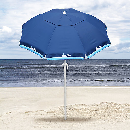 Alternate image 1 for Harbor Beach 7-Foot Beach Umbrella in Whale Blue
