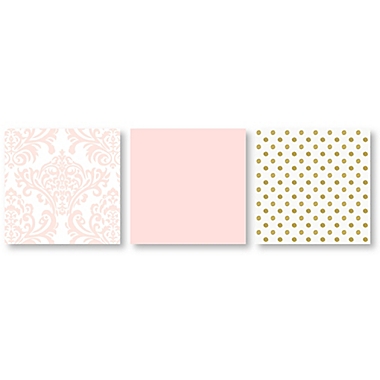 Sweet Jojo Designs Amelia Toddler Bedding Collection in Pink/Gold. View a larger version of this product image.