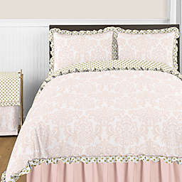Sweet Jojo Designs Amelia 4-Piece Twin Comforter Set in Pink/Gold