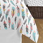 Alternate image 3 for Sweet Jojo Designs Feather 3-Piece Full/Queen Comforter Set in Turquoise/Coral