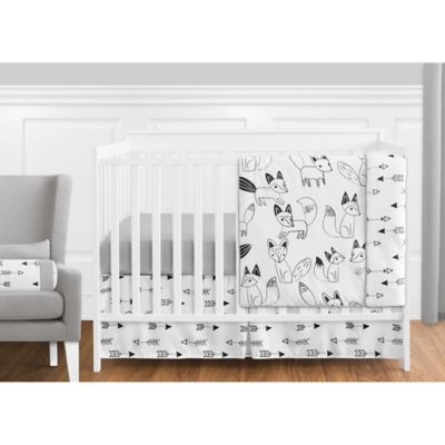 fox themed crib bedding