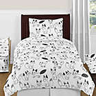 Alternate image 0 for Sweet Jojo Designs&reg; Fox 4-Piece Twin Comforter Set in Black/White