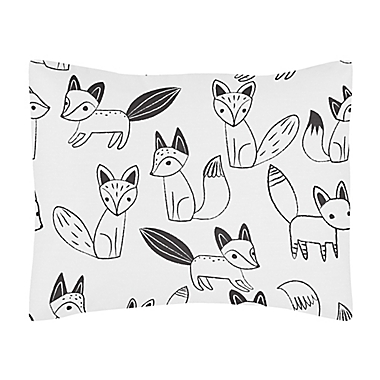 Sweet Jojo Designs&reg; Fox 4-Piece Twin Comforter Set in Black/White. View a larger version of this product image.