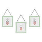 Alternate image 4 for Sweet Jojo Designs Mod Arrow Crib Bedding Collection in Coral/Mint
