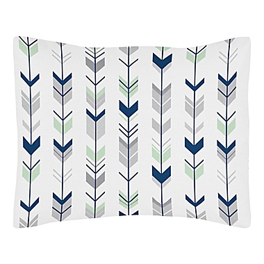 Sweet Jojo Designs Mod Arrow Bedding Collection in Grey/Mint. View a larger version of this product image.