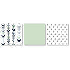 Alternate image 4 for Sweet Jojo Designs Mod Arrow Bedding Collection in Grey/Mint
