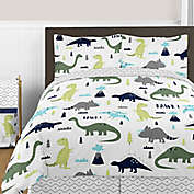 Sweet Jojo Designs Mod Dinosaur Bedding Collection in Turquoise/Navy